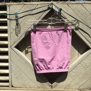 Light pink strapless tube top